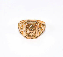 Lade das Bild in den Galerie-Viewer, College Ring I Siegelring I Herren I Herrenring Goldring Rosegold/ Gold Herren Ring 10 Karat 417K Vintage Siegelring 1947 - USA - US AIR FORCE