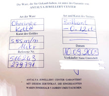 Lade das Bild in den Galerie-Viewer, Bicolor Schmuck-Set I Ohrringe Anhänger I Gold Weißgold I 14 Karat 585K I 0,24ct Diamanten I + Zertifikate