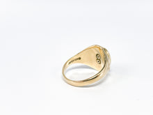 Lade das Bild in den Galerie-Viewer, College Ring C I Siegelring I USA I Herren Ring I "JOSTEN © " C H I 10K 417 Karat Gold I + blauer Stein