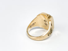 Lade das Bild in den Galerie-Viewer, Siegelring I College Ring "P" "H.S." HIGH SCHOOL I USA I Herren Ring I "HERFF JONES HJ" 1968 I 10K 417 Karat Gold I + grüner Stein