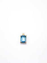 Lade das Bild in den Galerie-Viewer, Vintage - Antik Goldschmuck I Art déco I Jugendstil I Anhänger Schmuck 14 Karat 585K Gold (Aquamarin Topas blau)