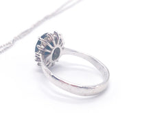 Lade das Bild in den Galerie-Viewer, LUXUS Diamanten Schmuckset I Weißgold I Ring Kette Anhänger I 0,93ct I 18 Karat 750K