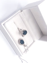 Lade das Bild in den Galerie-Viewer, LUXUS Diamanten Schmuckset I Weißgold I Ring Kette Anhänger I 0,93ct I 18 Karat 750K