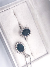 Lade das Bild in den Galerie-Viewer, LUXUS Diamanten Schmuckset I Weißgold I Ring Kette Anhänger I 0,93ct I 18 Karat 750K