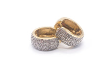 Lade das Bild in den Galerie-Viewer, VINTAGE Diamantenschmuck I Ohrringe I Gold Schmuck I 1,00 ct Diamanten I Luxus CREOLEN