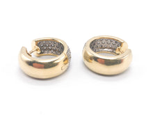 Lade das Bild in den Galerie-Viewer, VINTAGE Diamantenschmuck I Ohrringe I Gold Schmuck I 1,00 ct Diamanten I Luxus CREOLEN