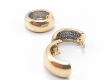 Lade das Bild in den Galerie-Viewer, VINTAGE Diamantenschmuck I Ohrringe I Gold Schmuck I 1,00 ct Diamanten I Luxus CREOLEN