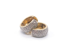 Lade das Bild in den Galerie-Viewer, VINTAGE Diamantenschmuck I Ohrringe I Gold Schmuck I 1,00 ct Diamanten I Luxus CREOLEN