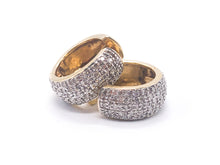 Lade das Bild in den Galerie-Viewer, VINTAGE Diamantenschmuck I Ohrringe I Gold Schmuck I 1,00 ct Diamanten I Luxus CREOLEN