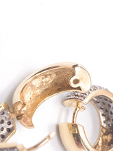 Lade das Bild in den Galerie-Viewer, VINTAGE Diamantenschmuck I Ohrringe I Gold Schmuck I 1,00 ct Diamanten I Luxus CREOLEN