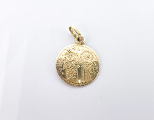 Lade das Bild in den Galerie-Viewer, Vintage Schmuck I IC XC NI KA + ethnische Motive I Konstantinato Byzantine I Kreuz Saint Helen I Gold Anhänger I 14 Karat 585K