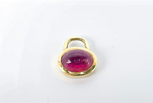 Lade das Bild in den Galerie-Viewer, Vintage Schmuck I Gold Anhänger I Goldschmuck I 18 Karat 750K I rosa roter Turmalin
