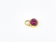 Lade das Bild in den Galerie-Viewer, Vintage Schmuck I Gold Anhänger I Goldschmuck I 18 Karat 750K I rosa roter Turmalin