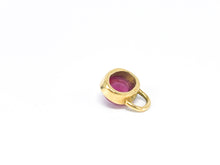 Lade das Bild in den Galerie-Viewer, Vintage Schmuck I Gold Anhänger I Goldschmuck I 18 Karat 750K I rosa roter Turmalin