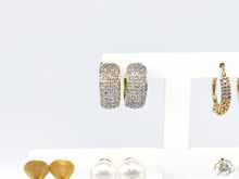 Lade das Bild in den Galerie-Viewer, VINTAGE Diamantenschmuck I Ohrringe I Gold Schmuck I 1,00 ct Diamanten I Luxus CREOLEN