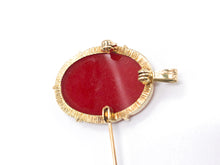 Lade das Bild in den Galerie-Viewer, Vintage Antik I Jugenstil I Goldschmuck I Gold Schmuck I 2 in 1 Anhänger/ Brosche I GEMME KAMEE I 14 Karat 585K