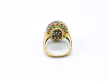 Lade das Bild in den Galerie-Viewer, Antik Vintage Schmuck | Turmalin Diamant Ring 2,00 ct | 18 Karat 750K