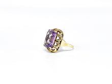 Lade das Bild in den Galerie-Viewer, Antik - Vintage Gold Ring I rosa lila Amethyst I Goldschmuck I 14 Karat 585K