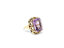 Lade das Bild in den Galerie-Viewer, Antik - Vintage Gold Ring I rosa lila Amethyst I Goldschmuck I 14 Karat 585K