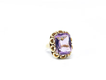Lade das Bild in den Galerie-Viewer, Antik - Vintage Gold Ring I rosa lila Amethyst I Goldschmuck I 14 Karat 585K