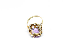 Lade das Bild in den Galerie-Viewer, Antik - Vintage Gold Ring I rosa lila Amethyst I Goldschmuck I 14 Karat 585K