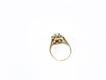 Lade das Bild in den Galerie-Viewer, Vintage Schmuck I Gold Ring I 14 Karat 585K I Perle + Diamanten ca. 0,15ct