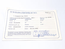 Lade das Bild in den Galerie-Viewer, VINTAGE - Diamantring BICOLOR Gold Weißgold Ring Diamant 0,37 ct 585K 14 Karat + Zertifikat