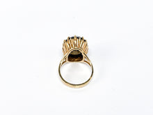 Lade das Bild in den Galerie-Viewer, wunderschöner Damen Vintage Ring I USA I 60er Jahre I Rauchquarz I Gold Schmuck I 10 Karat 417K