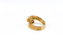 Lade das Bild in den Galerie-Viewer, Vintage I Gold Schmuck Ring I Jugendstil 60er Jahre I Goldschmuck I weiße Perlen I 14 Karat 585K