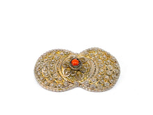 Lade das Bild in den Galerie-Viewer, Antike Vintage I traumhafte Brosche I Art déco - Jugendstil I 1940er Jahre I *red Stone* I *** ARTIKEL IST VERFÜGBAR ***