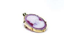 Lade das Bild in den Galerie-Viewer, Vintage Antik I Jugenstil I Goldschmuck I Gold Schmuck I 2 in 1 Anhänger/ Brosche I GEMME KAMEE I 14 Karat 585K