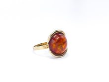 Lade das Bild in den Galerie-Viewer, Antik - Vintage Bernstein Gold Ring Schmuck Goldschmuck 8 Karat 333K Damen Schmuck