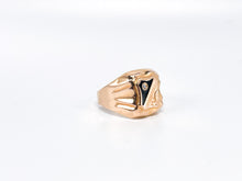 Lade das Bild in den Galerie-Viewer, Vintage Siegelring I Herrenring I Herren Gold Ring I Roségold Rotgold I 1960er Jahre I 14 Karat 585K