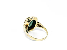 Lade das Bild in den Galerie-Viewer, Antik - Vintage Gold Ring I 14 Karat 585K I Damen Schmuck I Turmalin Mintgrün/ Grün I Art déco - Jugendstil