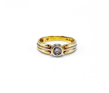 Lade das Bild in den Galerie-Viewer, Diamantring I 0,23ct Diamant Ring I BICOLOR I Gold Weißgold I 14 Karat 585K