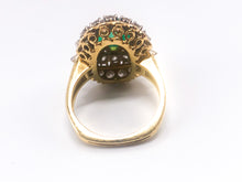 Lade das Bild in den Galerie-Viewer, Antik Vintage Schmuck | Turmalin Diamant Ring 2,00 ct | 18 Karat 750K