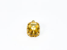 Lade das Bild in den Galerie-Viewer, Citrin Topas Antik - Vintage Schmuck Gold Anhänger - Art déco I Jugendstil - 14 Karat 585K