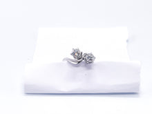 Lade das Bild in den Galerie-Viewer, Antik Vintage Ring I Schmuck I Gold Weißgold 0,81ct Diamanten I LUPENREIN - IF I "Verlobungsring" + Original Zertifikat