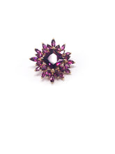 Lade das Bild in den Galerie-Viewer, Vintage Luxus Schmuck I Gold Anhänger I Amethyst lila Stern I 14 Karat 585K