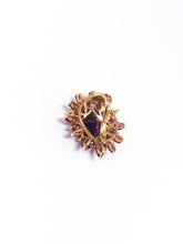 Lade das Bild in den Galerie-Viewer, Vintage Luxus Schmuck I Gold Anhänger I Amethyst lila Stern I 14 Karat 585K