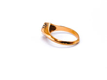 Lade das Bild in den Galerie-Viewer, Vintage - Antik Ring I Rosegold Gold Schmuck I 14 Karat 585K I Smaragd grüner Stein