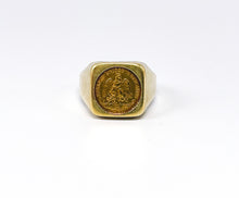 Lade das Bild in den Galerie-Viewer, 2 Pesos - DOS PESOS 1945 - 900er Goldmünze - Gold Münze Ring I Münzring I Herrenring I 14 Karat 585K I VINTAGE