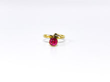 Lade das Bild in den Galerie-Viewer, Edler Ring Antik Vintage Stil 585 Karat 14K Gold "ROSA ROT" Turmalin