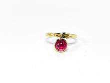 Lade das Bild in den Galerie-Viewer, Edler Ring Antik Vintage Stil 585 Karat 14K Gold "ROSA ROT" Turmalin