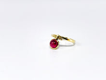 Lade das Bild in den Galerie-Viewer, Edler Ring Antik Vintage Stil 585 Karat 14K Gold "ROSA ROT" Turmalin