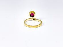 Lade das Bild in den Galerie-Viewer, Edler Ring Antik Vintage Stil 585 Karat 14K Gold "ROSA ROT" Turmalin