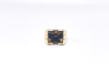 Lade das Bild in den Galerie-Viewer, Herrenring I 14 Karat 585K I Gold Ring Herren Schmuck I Rauchquarz I Vintage