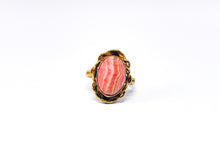 Lade das Bild in den Galerie-Viewer, Rodoliet - Rhodochrosit - Cabochons I Oval Ring I Gold I 14 Karat 585K I Antik Vintage Schmuck