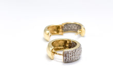 Lade das Bild in den Galerie-Viewer, VINTAGE Diamantenschmuck I Ohrringe I Gold Schmuck I 1,00 ct Diamanten I Luxus CREOLEN