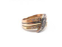 Lade das Bild in den Galerie-Viewer, TRICOLOR Damen Gold Ring - LUXUS SCHMUCK - 18 Karat 750K - Gelbgold Roségold Rotgold Weißgold